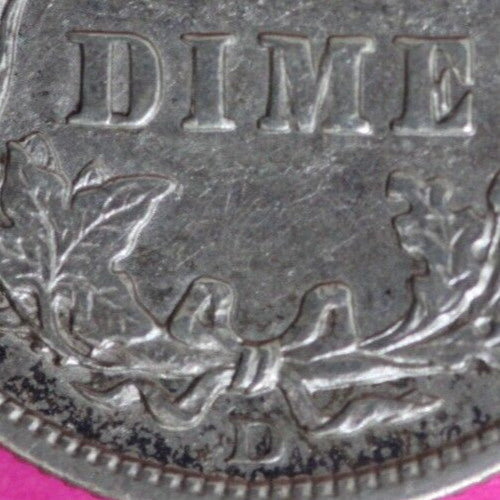 High Grade 1914 D Barber Liberty Dime Semi Key Date Silver Coin Denver Mint 95