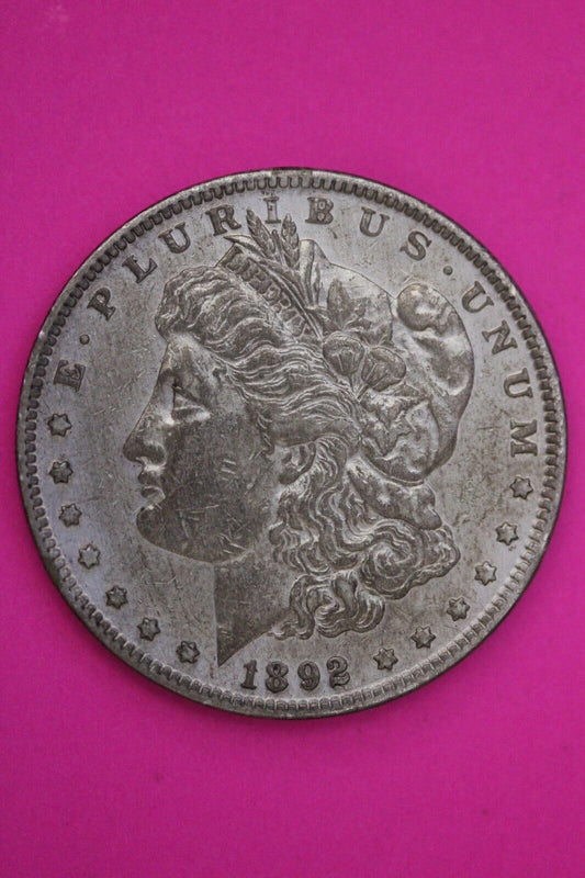 1892 P Morgan Liberty Silver Dollar Scarce Semi Key Date Coin Philadelphia 344