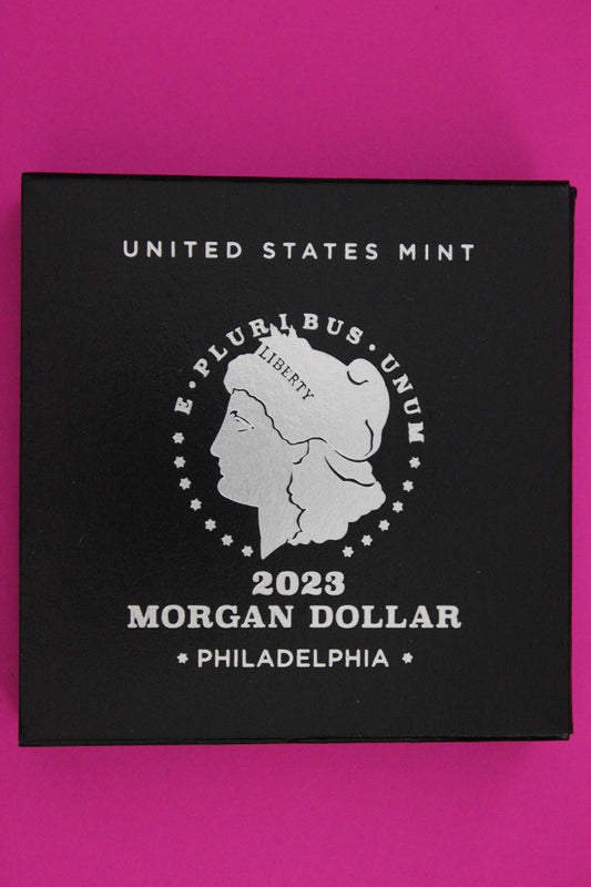 Gem Brilliant Uncirculated 2023 P Morgan Silver Dollar .999 Mint Box COA 6041