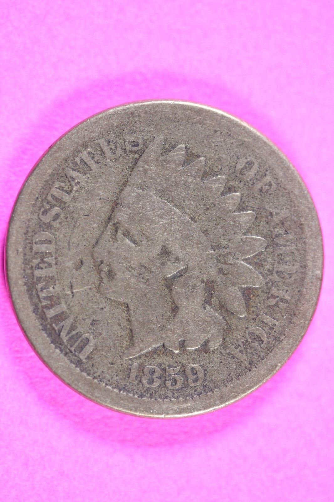 1859 Indian Head Cent Penny Early Type Exact Coin In Pictures Pictured 107