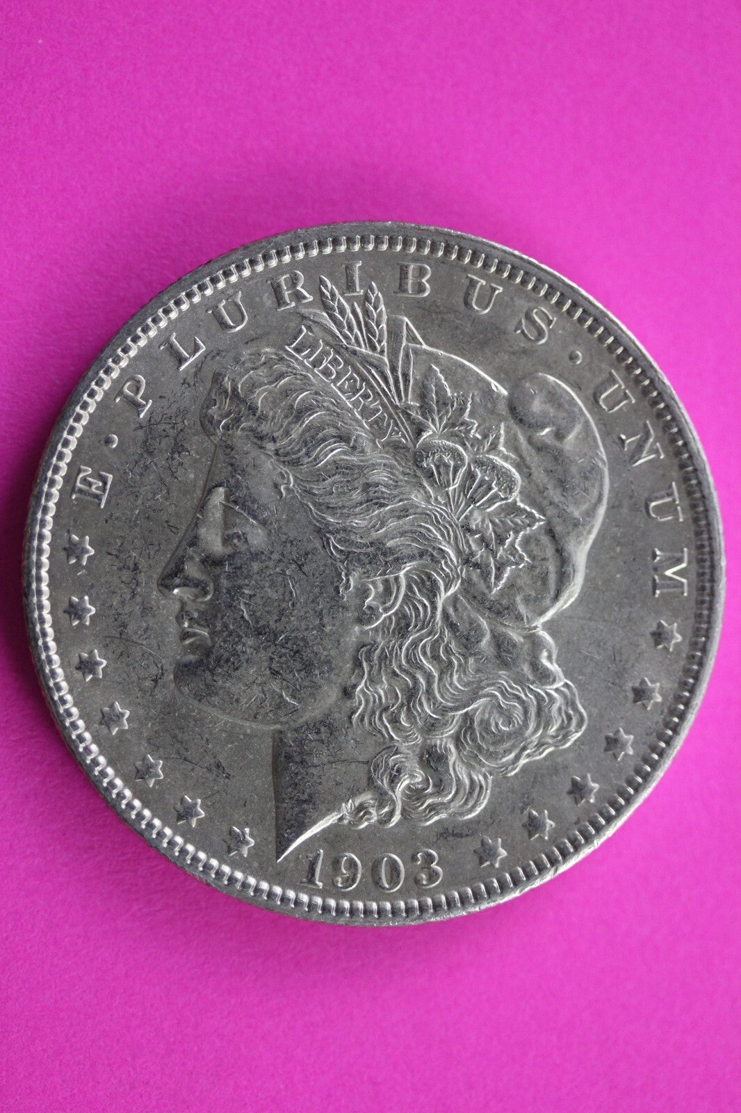 1903 P Morgan Lady Liberty Rare Date Silver Dollar Guaranteed Authentic 0214N