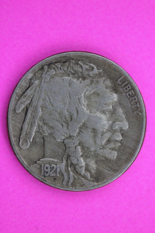 High Grade 1921 P Buffalo Indian Nickel Exact Coin Pictured Philadelphia Mint 09