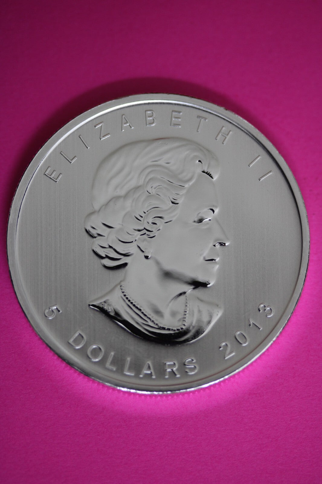 Gem BU 2013 Canada $5 Dollars 1 Ounce Silver Maple Leaf Same Coin In Pics CAF08