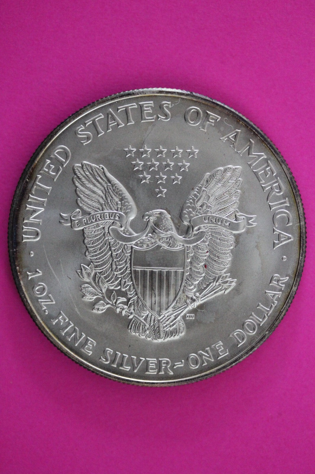 Colorized 2002 American Silver Eagle 1 Ounce .999 Fine Exact Coin Shown N0497