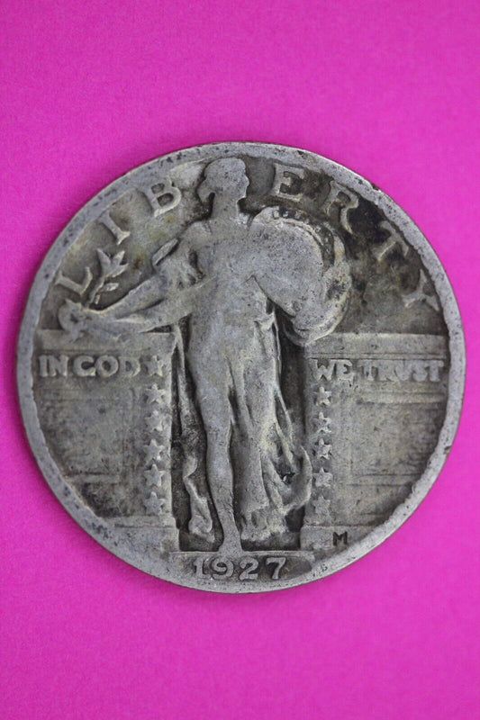 Full Date 1927 P Standing Liberty Silver Quarter You Get The Coin In Pics TOM 45