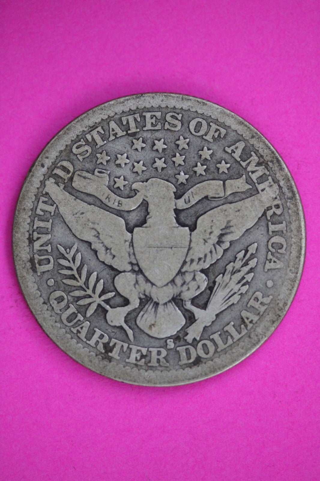 1912 S Barber Liberty Quarter Silver Guaranteed Authentic & Genuine Coin 2891