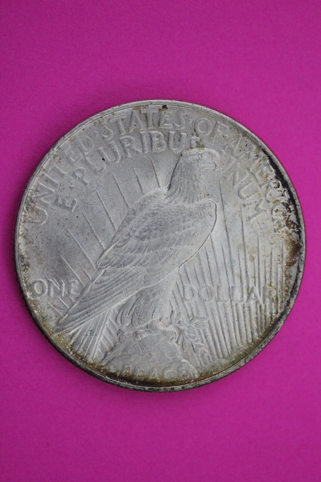 Toned 1922 P Peace Silver Dollar LIberty Coin Guaranteed Authentic 0319N