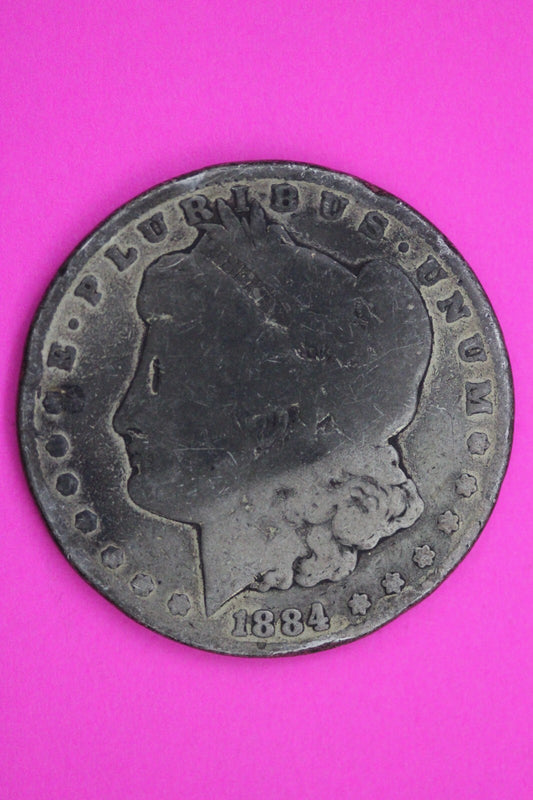 1884 CC Morgan Lady Liberty Silver Dollar Carson City Rare Key Date Coin 270