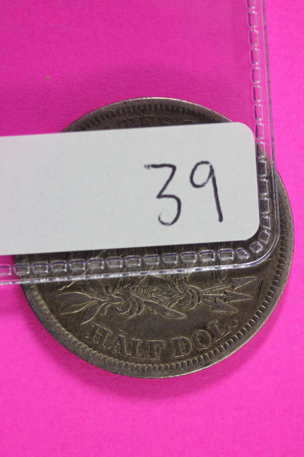 1843 P Seated Liberty Half Dollar Silver Semi Key Date Same Coin  In Pics 39