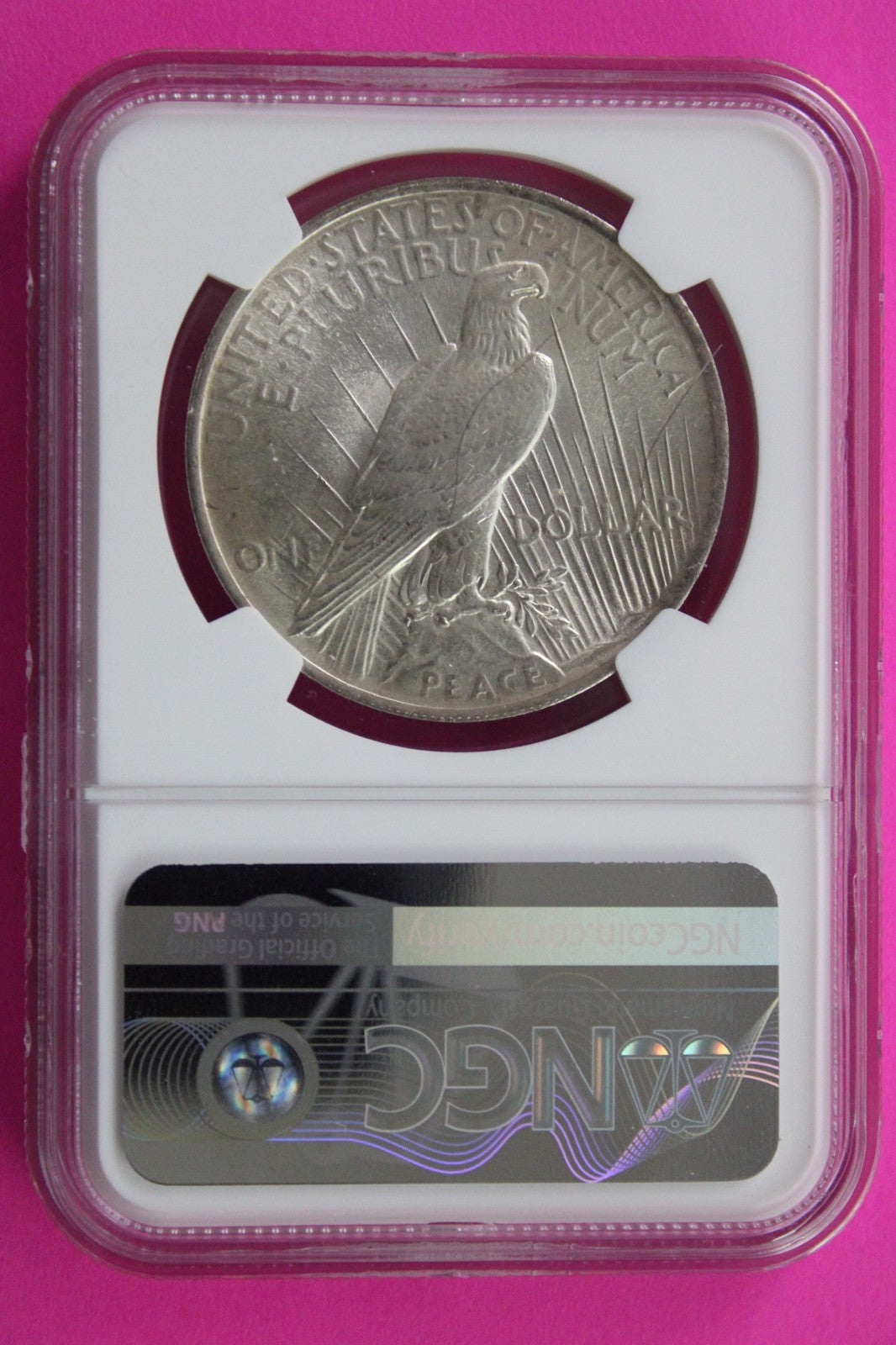 1922 D MS 64 Liberty Peace Silver Dollar NGC Certified Graded Authentic 705
