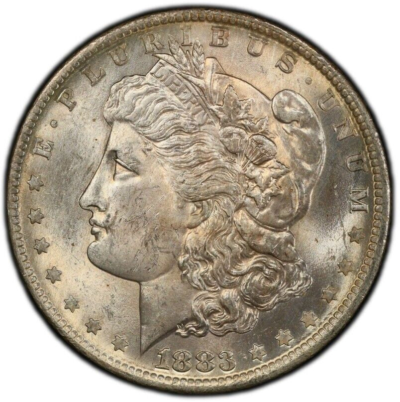 Toned 1883 O MS 62 Morgan Liberty Silver Dollar PCGS Certified Graded Slab  977