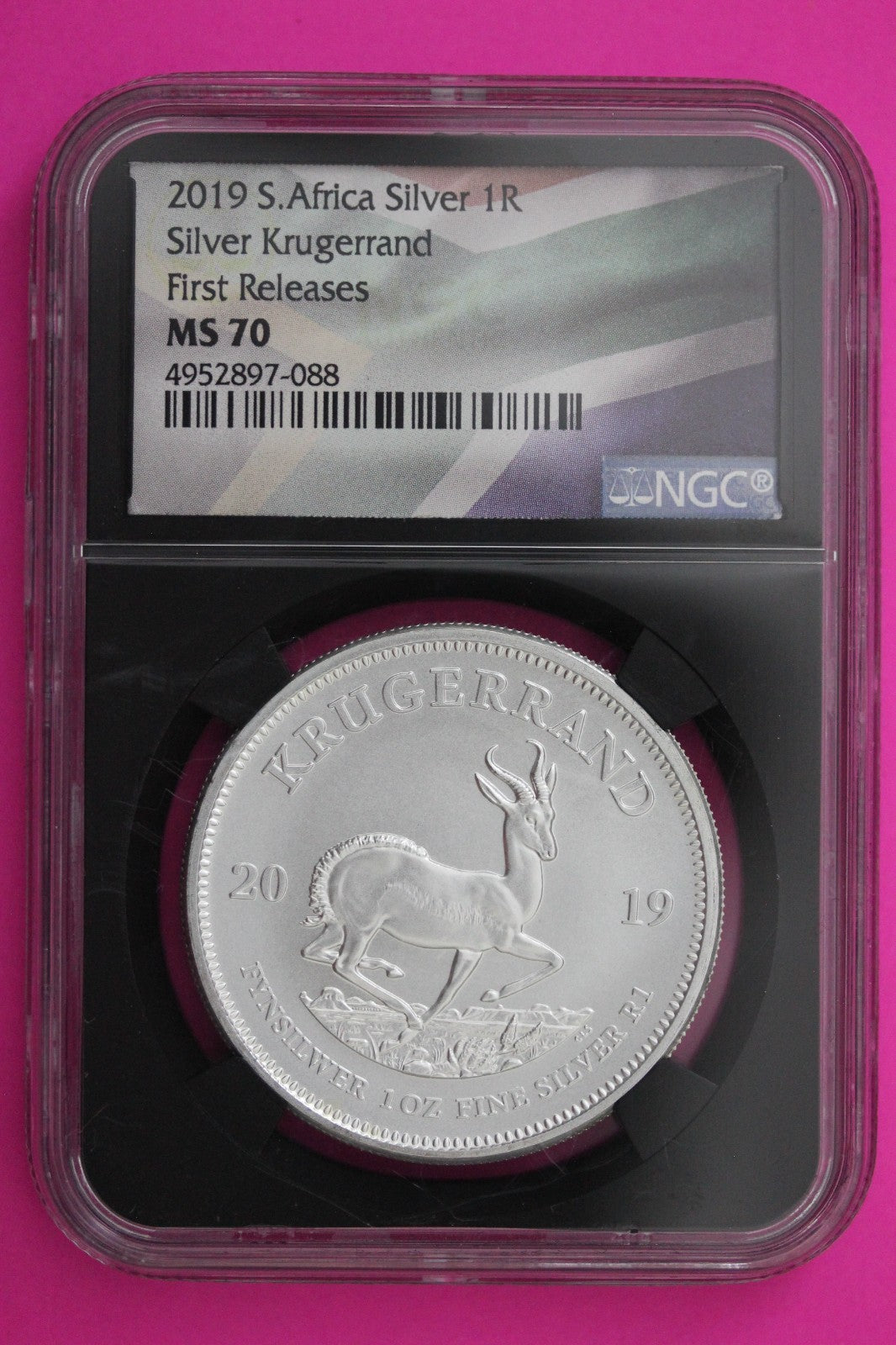 2019 Krugerrand MS 70 South Africa NGC Certified Authentic Graded Slab 316