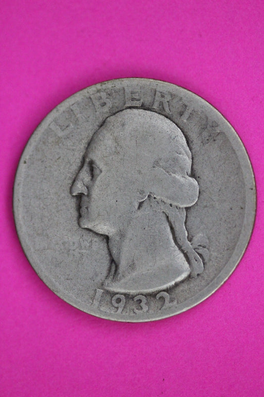 1932 S George Washington Silver Quarter Guaranteed Autthentic Genuine Coin 1470