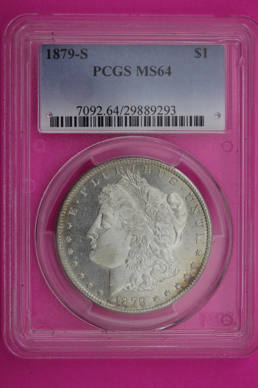 1879 S MS 64 Liberty Morgan Silver Dollar PCGS Graded Authentic Certified 356