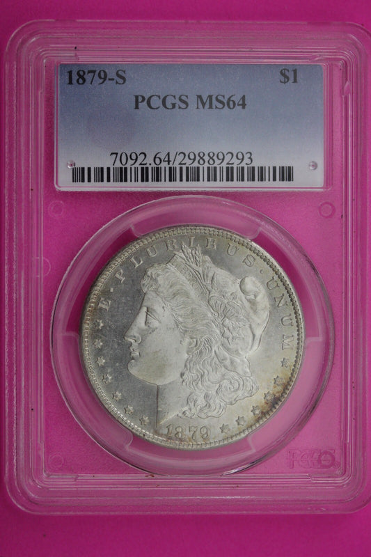 1879 S MS 64 Liberty Morgan Silver Dollar PCGS Graded Authentic Certified 356