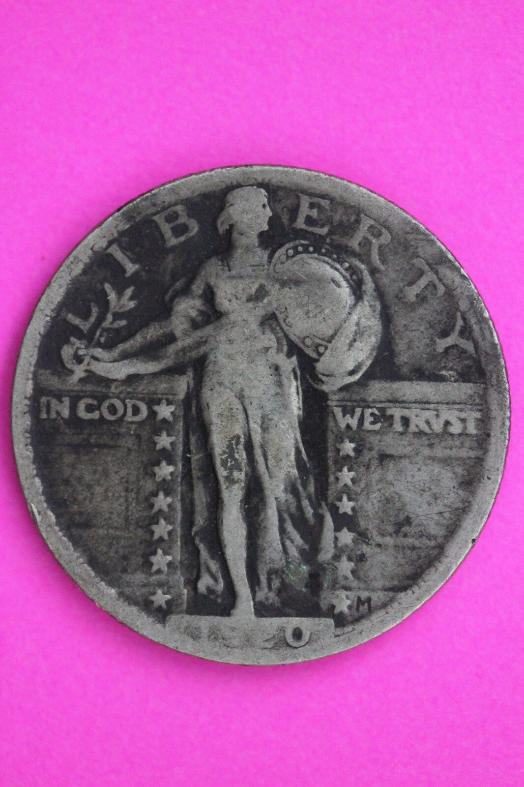 1920 P Standing Liberty Silver Quarter Semi Key Date Coin Guaranteed Real 0618N