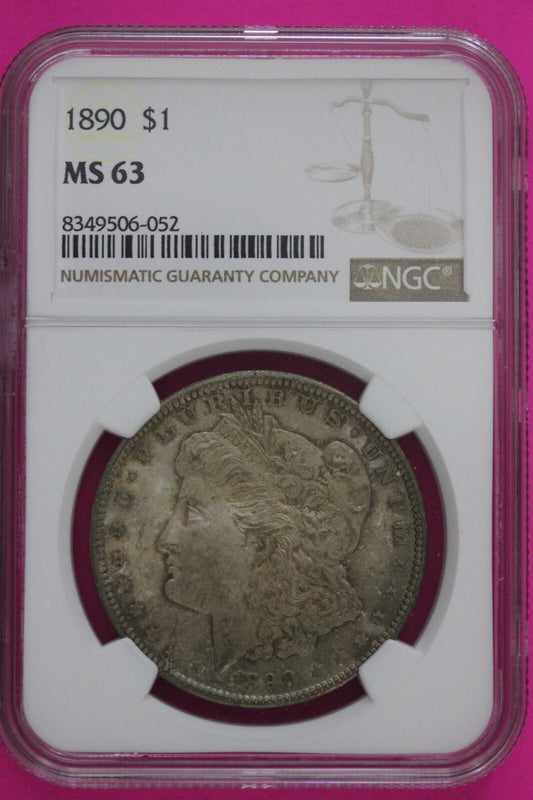 1890 P MS 63 Liberty Morgan Silver Dollar NGC Certified Graded Authentic 694
