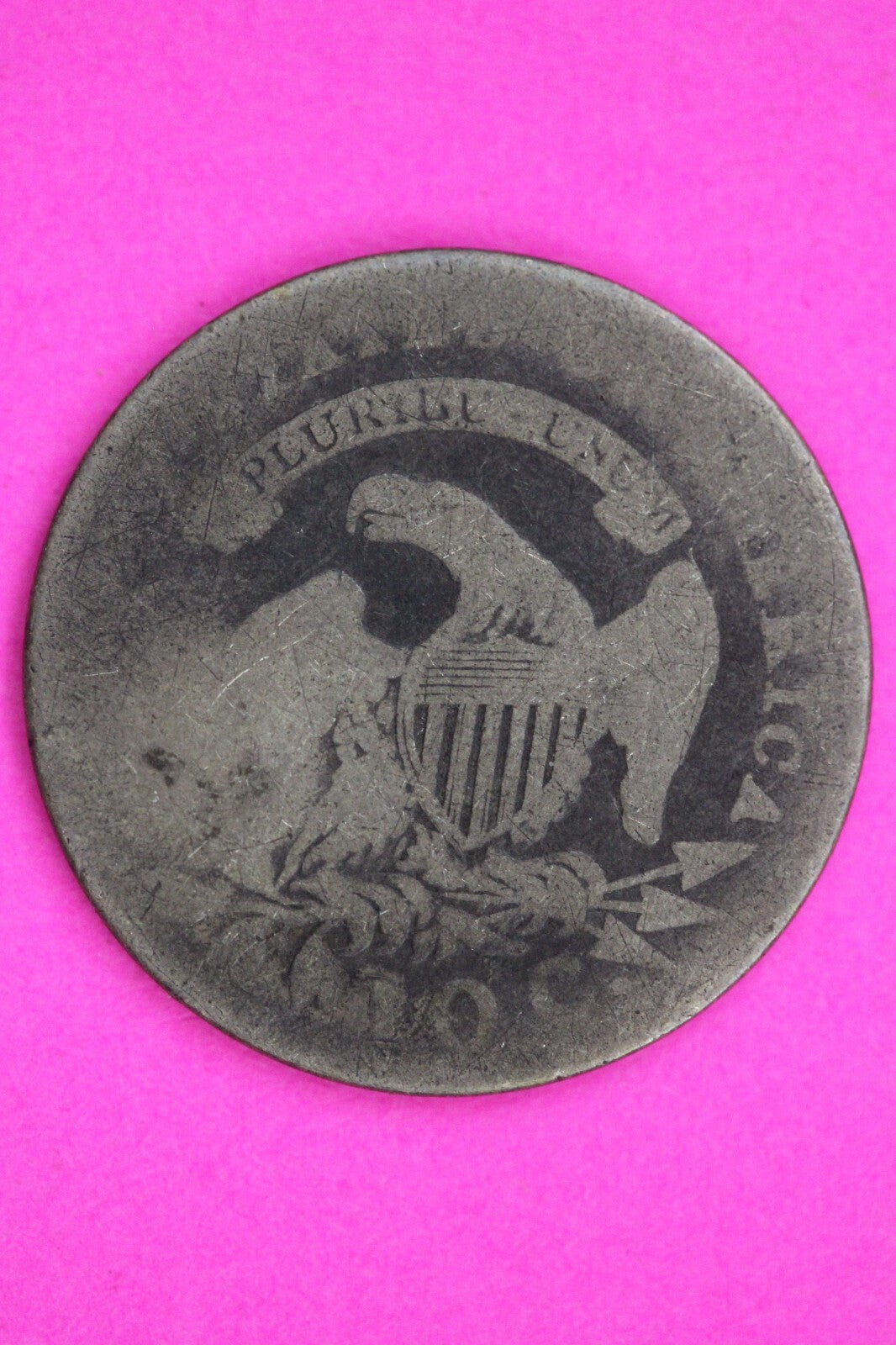 1809 Bust Capped Dime Lady Liberty Silver Coin Guaranteed Authentic Genuine 1364