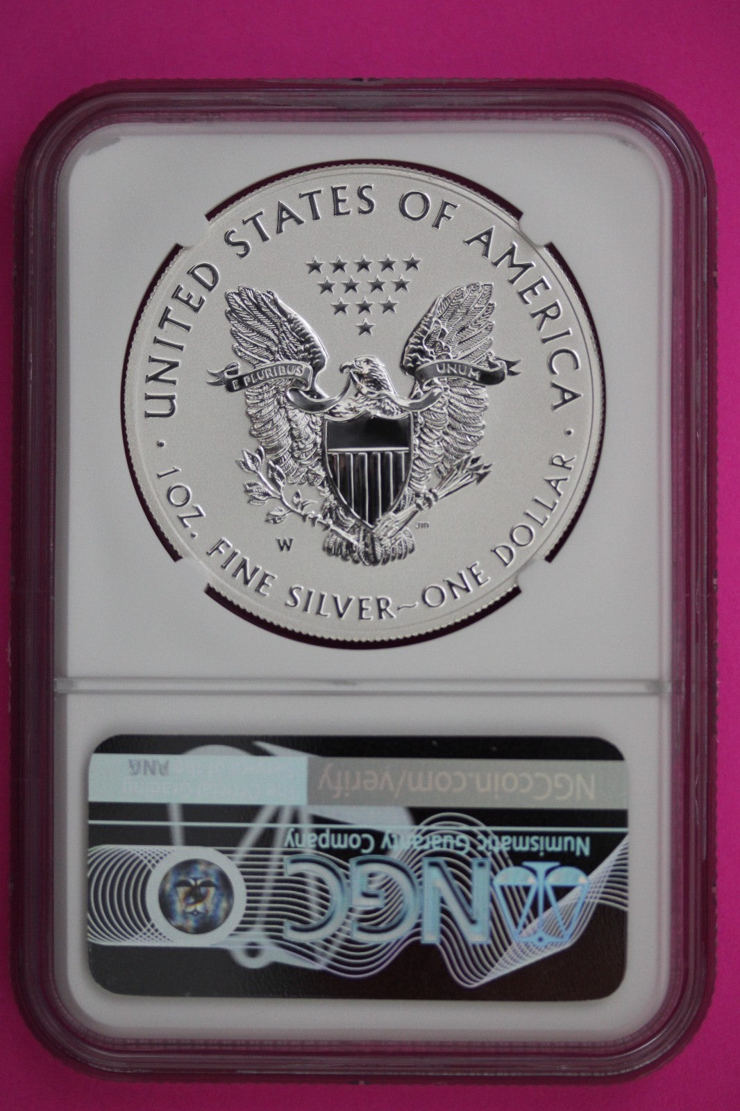 2021 W T1 Reverse Proof Silver Eagle PF 70 One Coin From Design Set NGC Slab 85