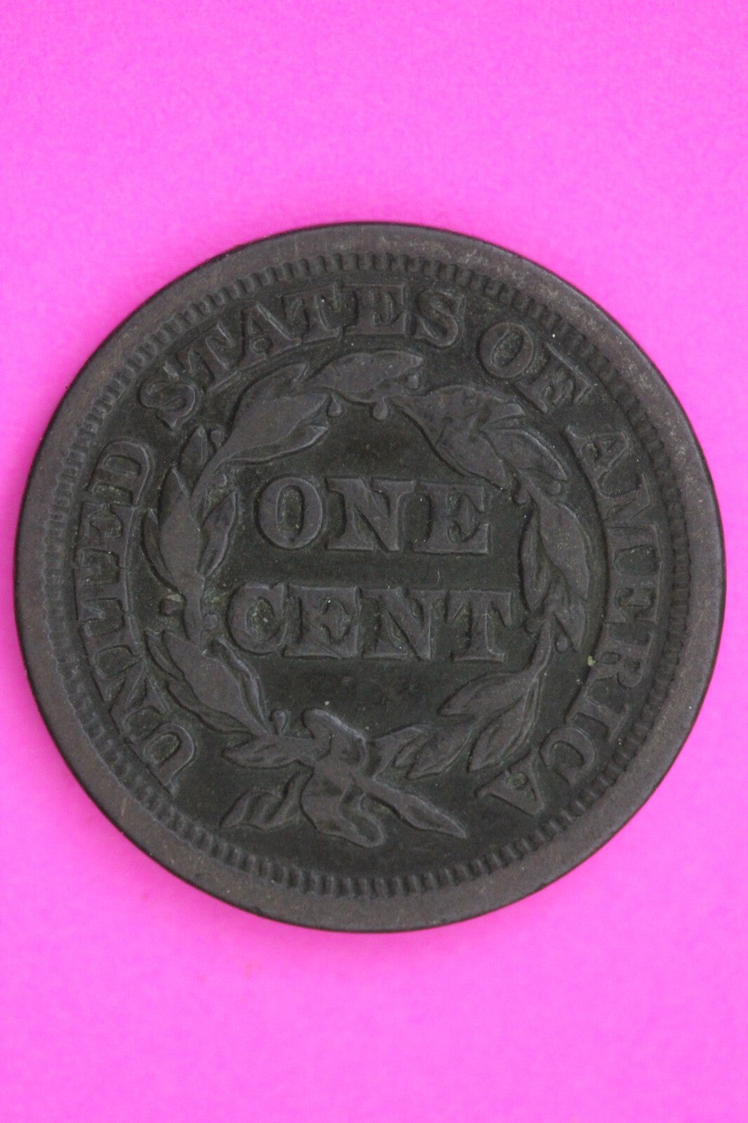 1847 Large Cent Braided Hair Liberty Coin Guaranteed Authentic & Genuine 0719N
