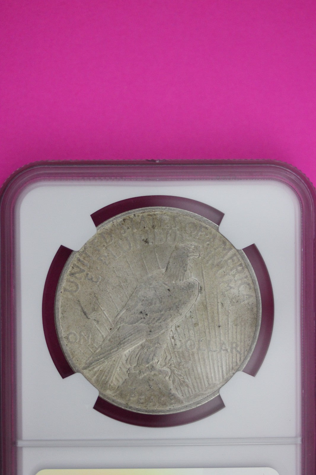1923 AU 58 Peace Liberty Silver Dollar NGC Certified Graded Authentic Slab 1181