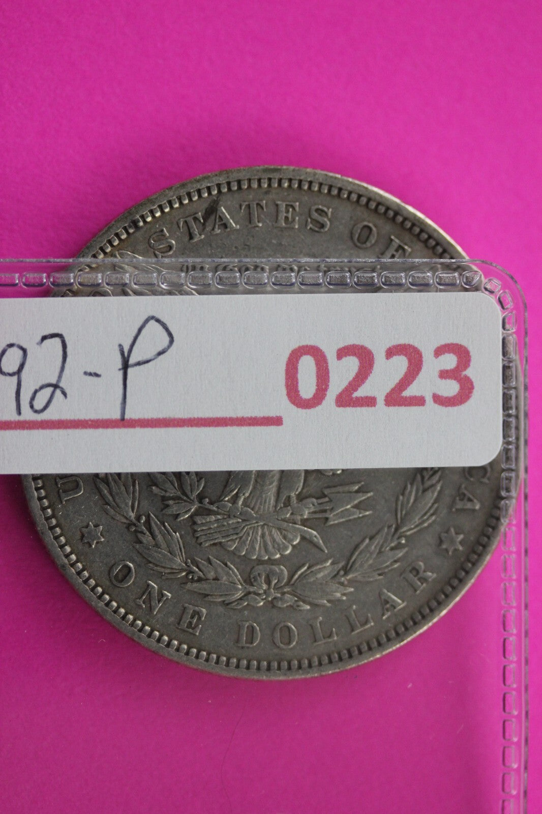 1892 P Morgan Lady Liberty Rare Date Silver Dollar Guaranteed Authentic 0223N