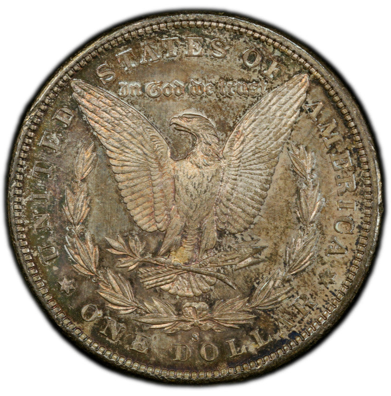 Toned 1881 S MS 62 Morgan Liberty Silver Dollar PCGS Certified Graded Slab 218