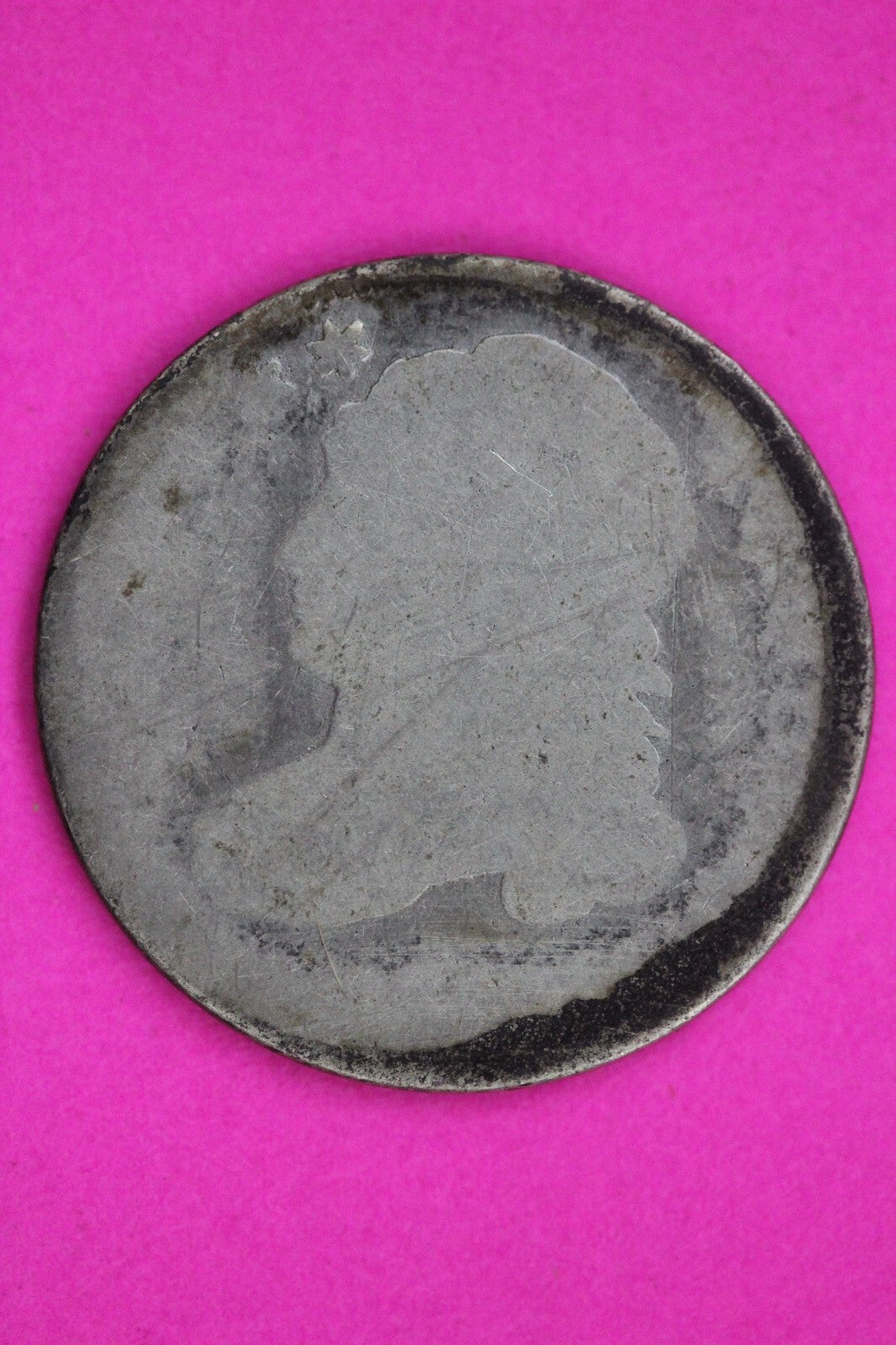 Dateless Bust Capped Dime Lady Liberty Silver Coin Authentic & Genuine 1365