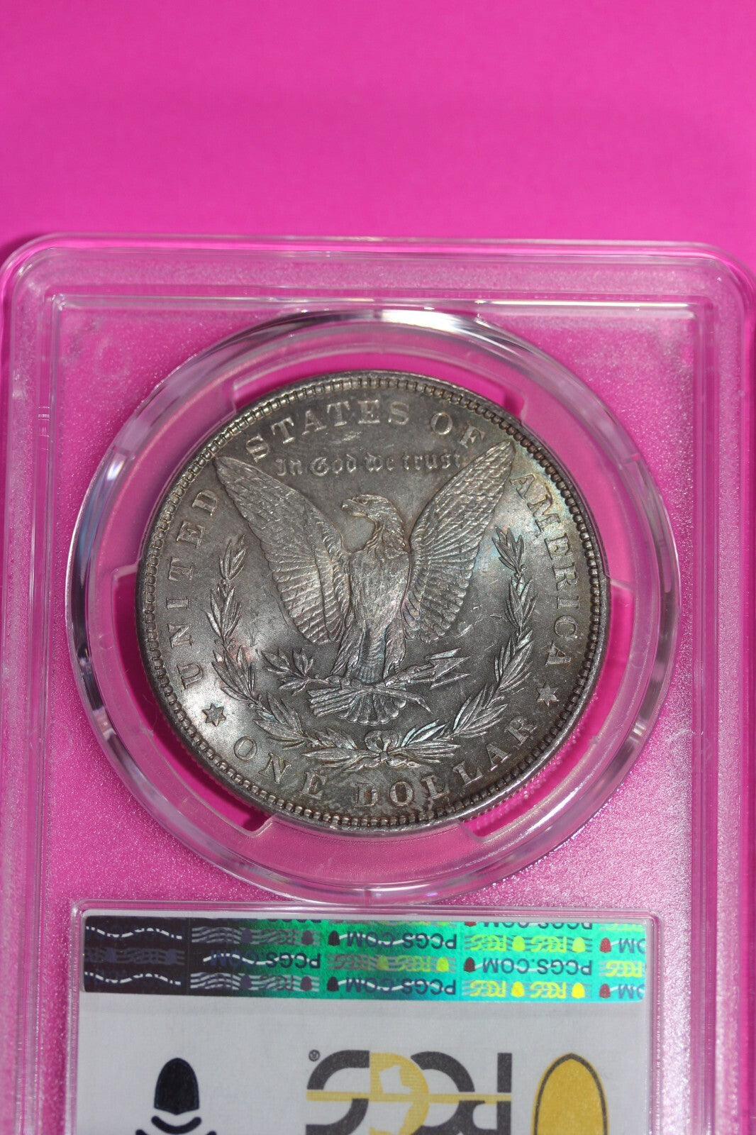 Nicely Toned 1881 P MS 63 Liberty Morgan Silver Dollar PCGS Certified Slab 765