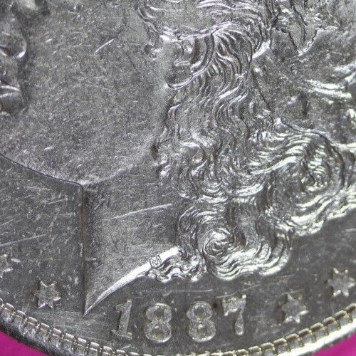 High Grade 1887 S Morgan Liberty Silver Dollar Key Date Coin San Francisco 296