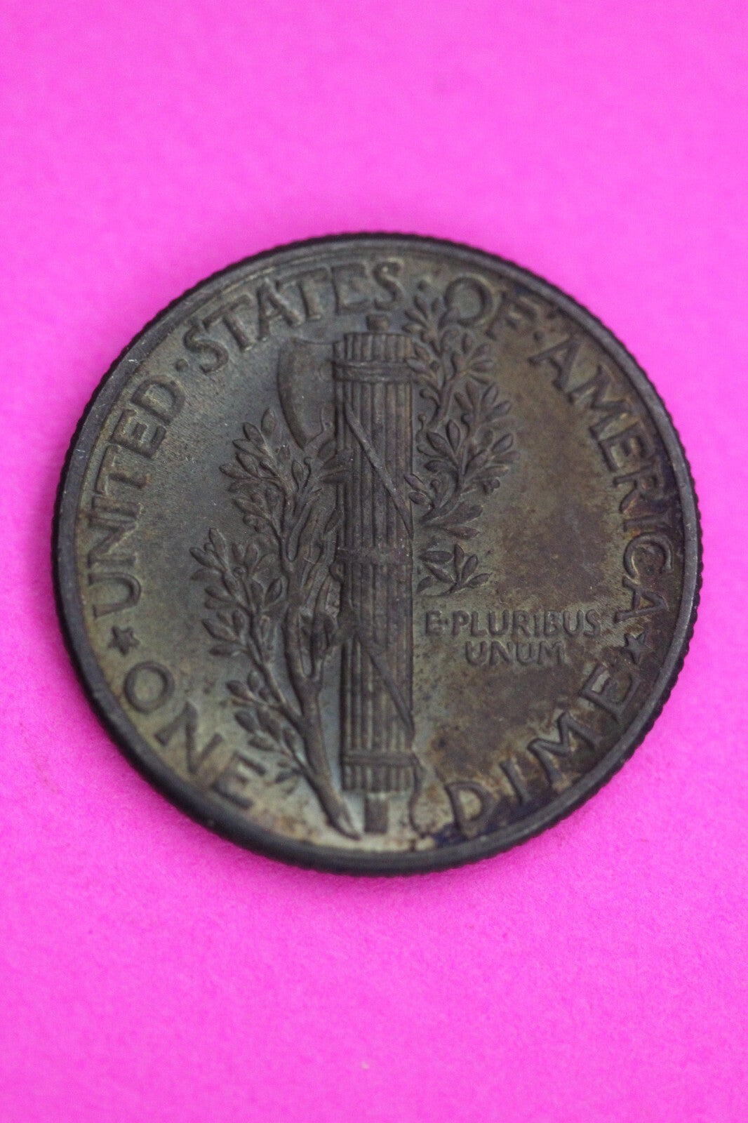 Toned 1944 P Mercury Liberty Dime Silver Coin Guaranteed Authentic Genuine 1092