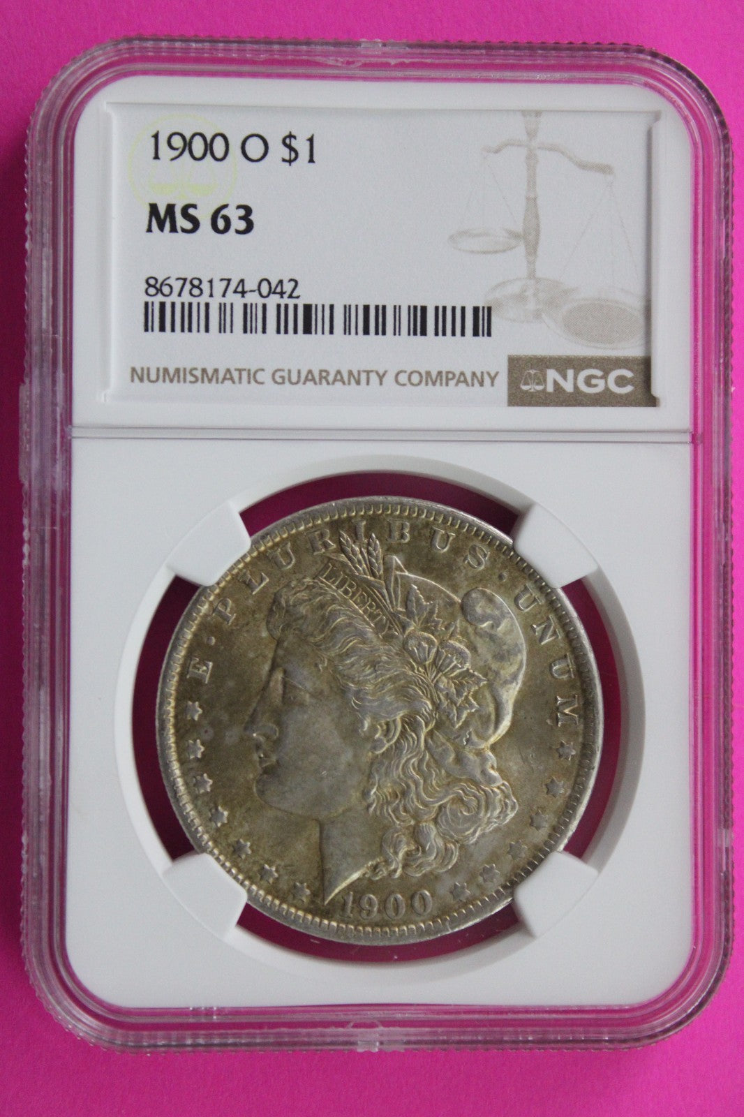 1900 O MS 63 Liberty Morgan Silver Dollar NGC Certified Graded Authentic 846