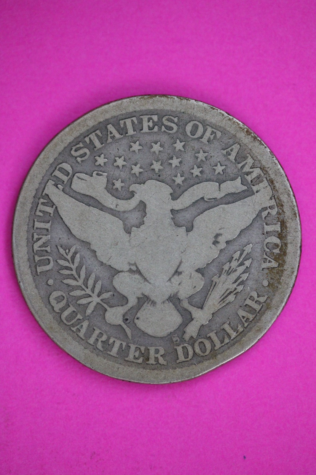 1893 S Barber Liberty Quarter Silver Guaranteed Authentic & Genuine Coin 2847