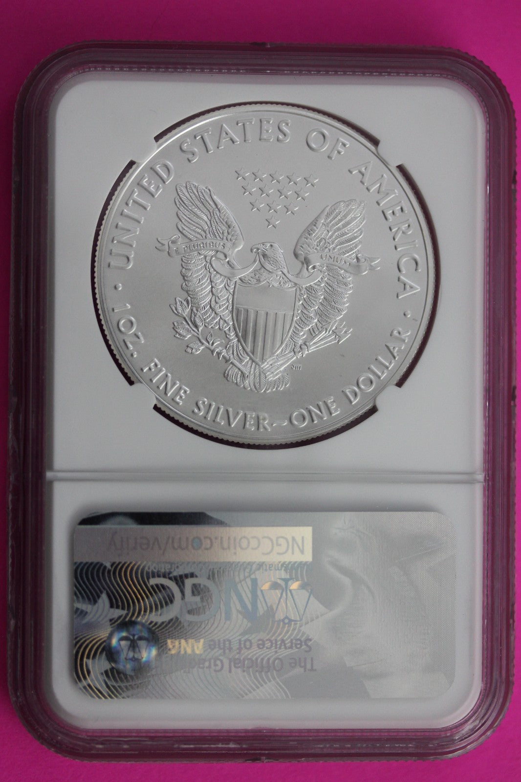 2017 MS 70 Silver Eagle 1 OZ .999 Silver NGC Certified Slab First Day Issue 679