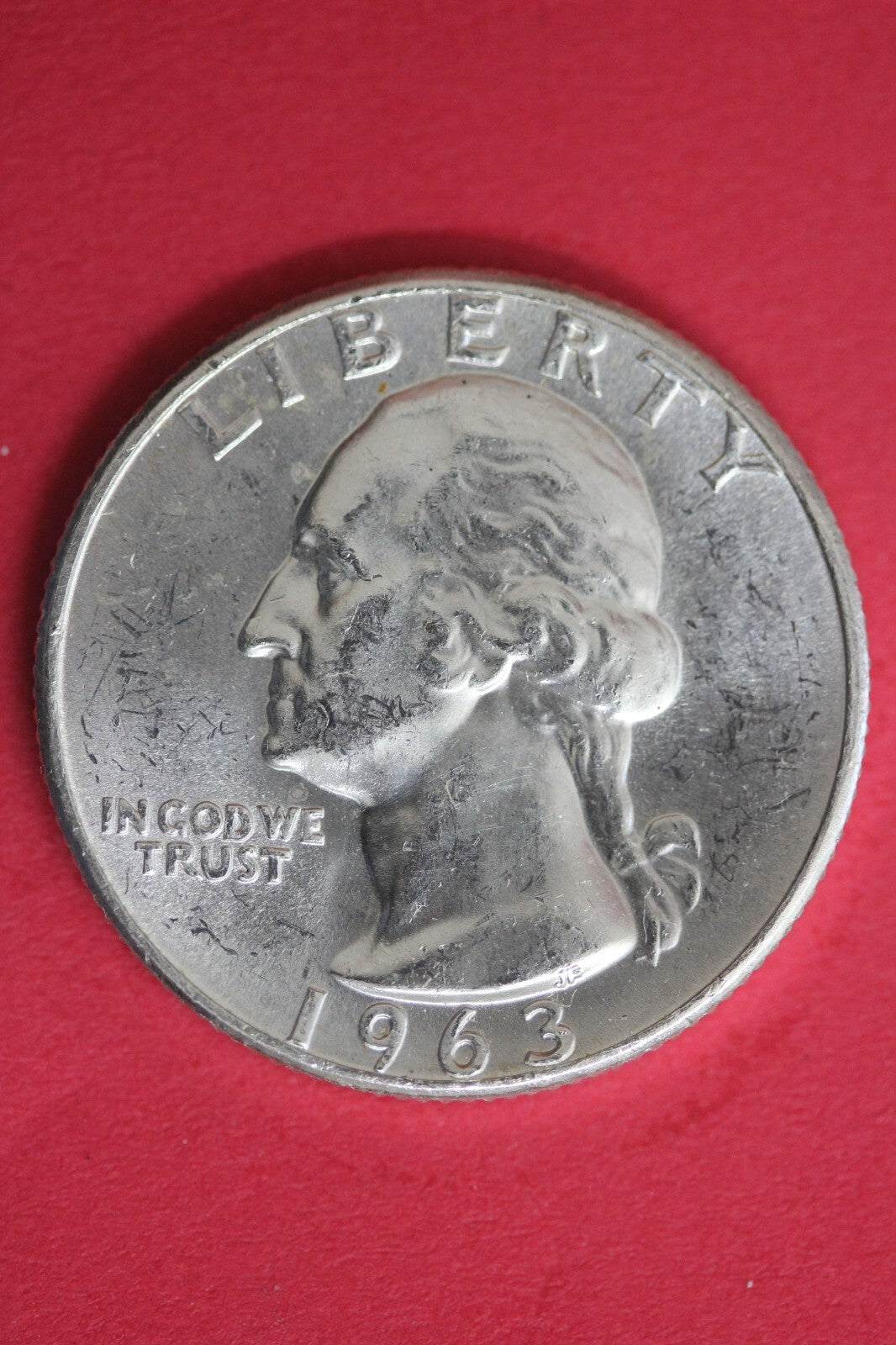 1963 Uncirculated Type B Reverse George Washington Quarter Exact Coin OCE 117