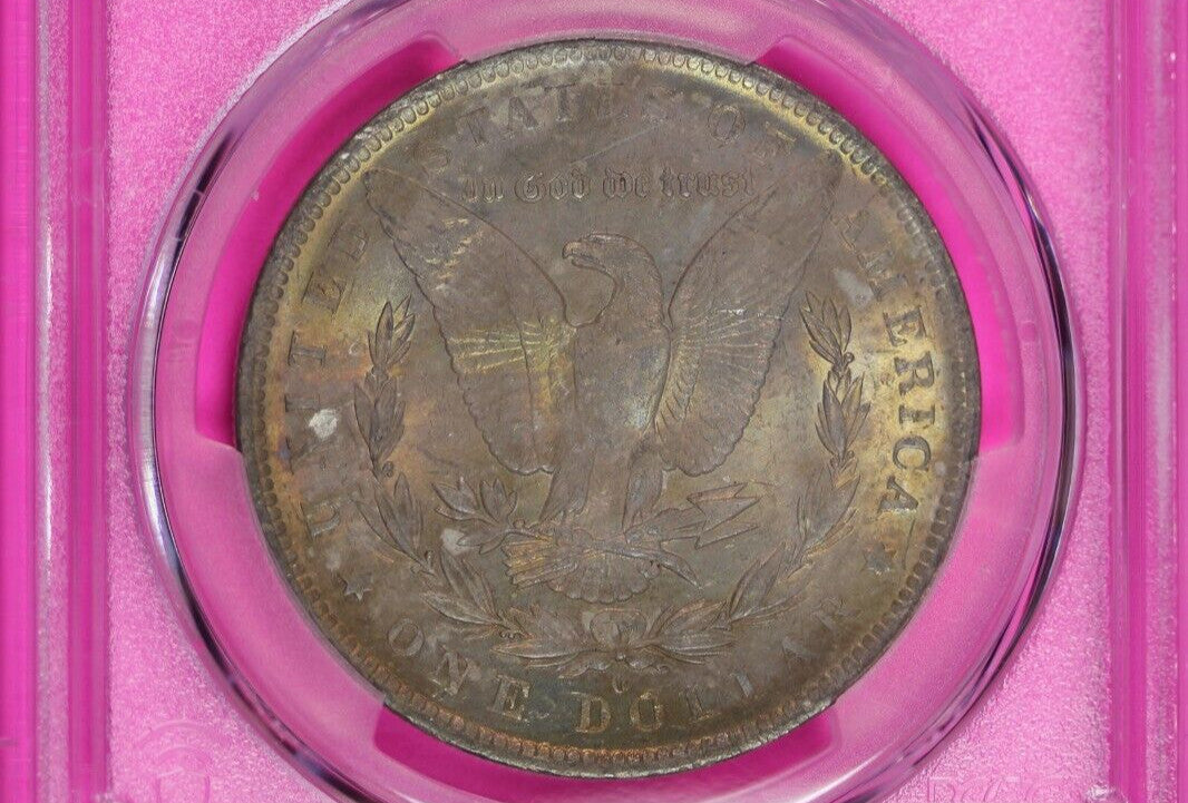 Toned 1883 O MS 61 Morgan Liberty Silver Dollar PCGS Certified Graded Slab  975