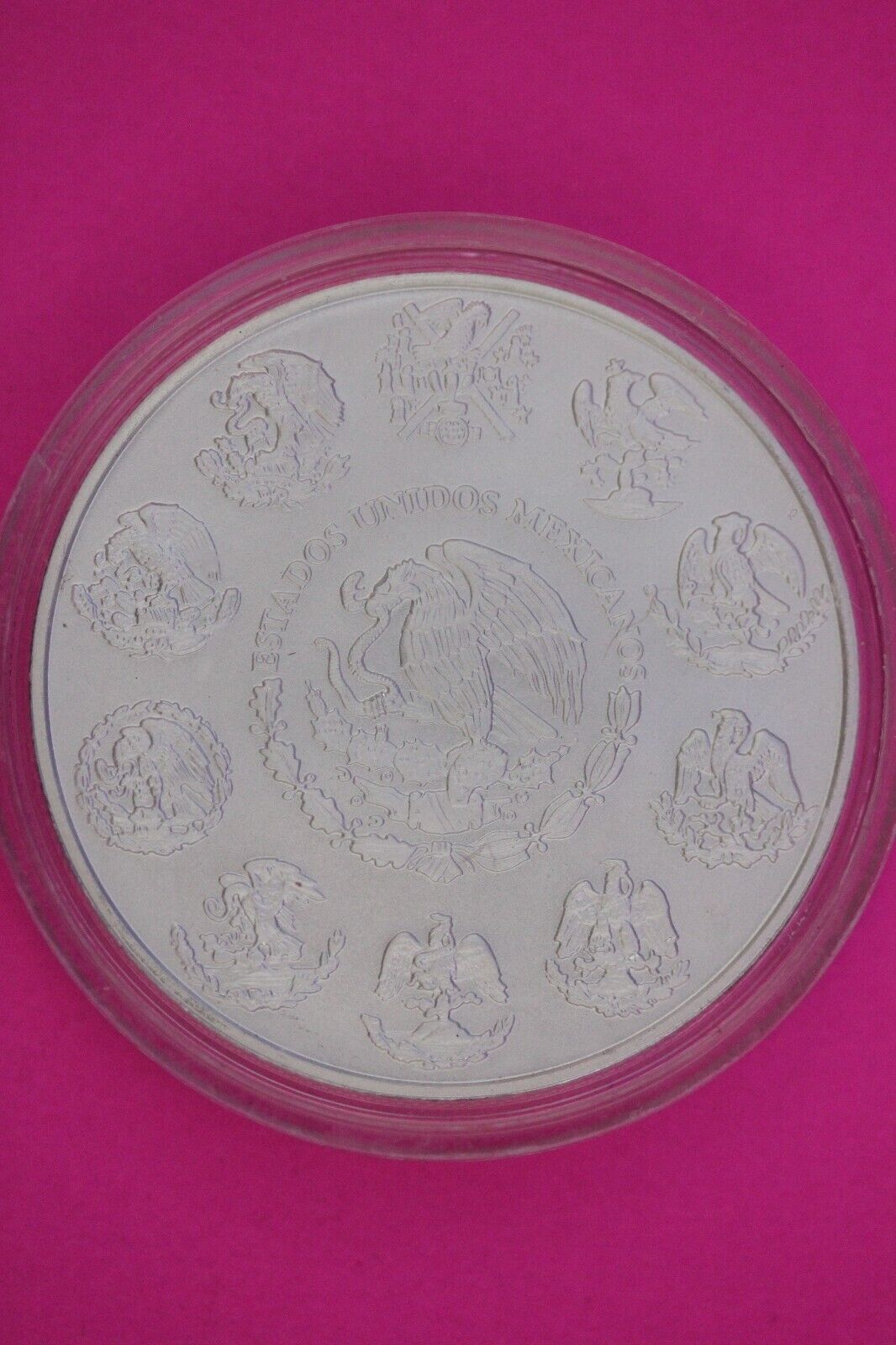 Gem BU 2012 Banco Azteca Mexico Libertad Same Silver Coin In Pics Capsule 10