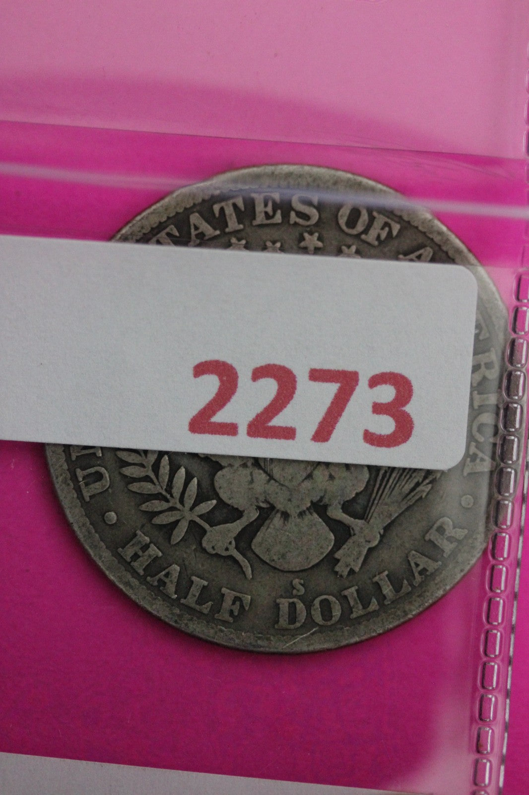 1914 S Barber Liberty Silver Half Dollar Guaranteed Authentic Genuine Coin 2273