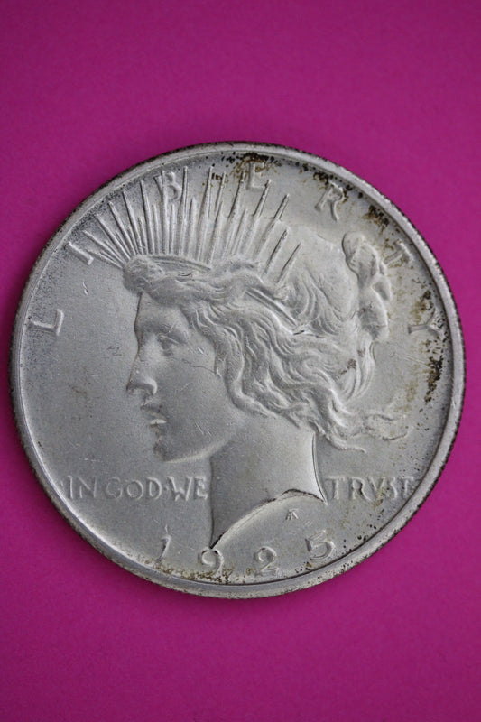 Hi Grade 1925 S Peace Silver Dollar LIberty Coin Authentic American Seller 2507