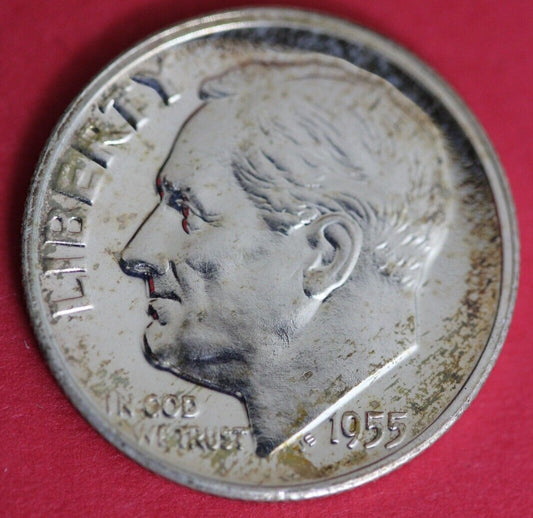 1955 Silver Proof Roosevelt Dime Exact Coin Shown  38