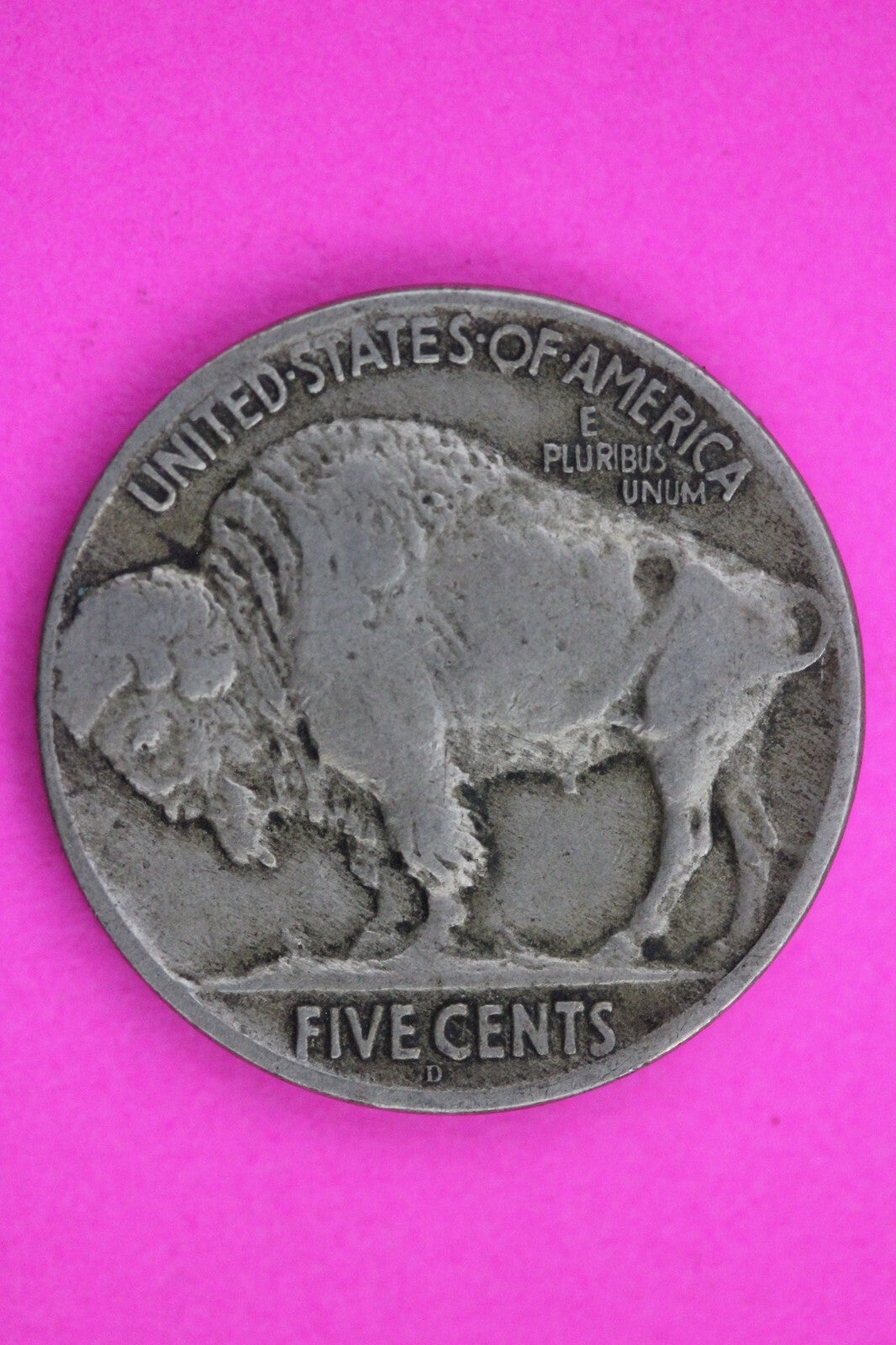 High Grade 1924 D Buffalo Indian Nickel Exact Coin Pictured Free Shipping 0056