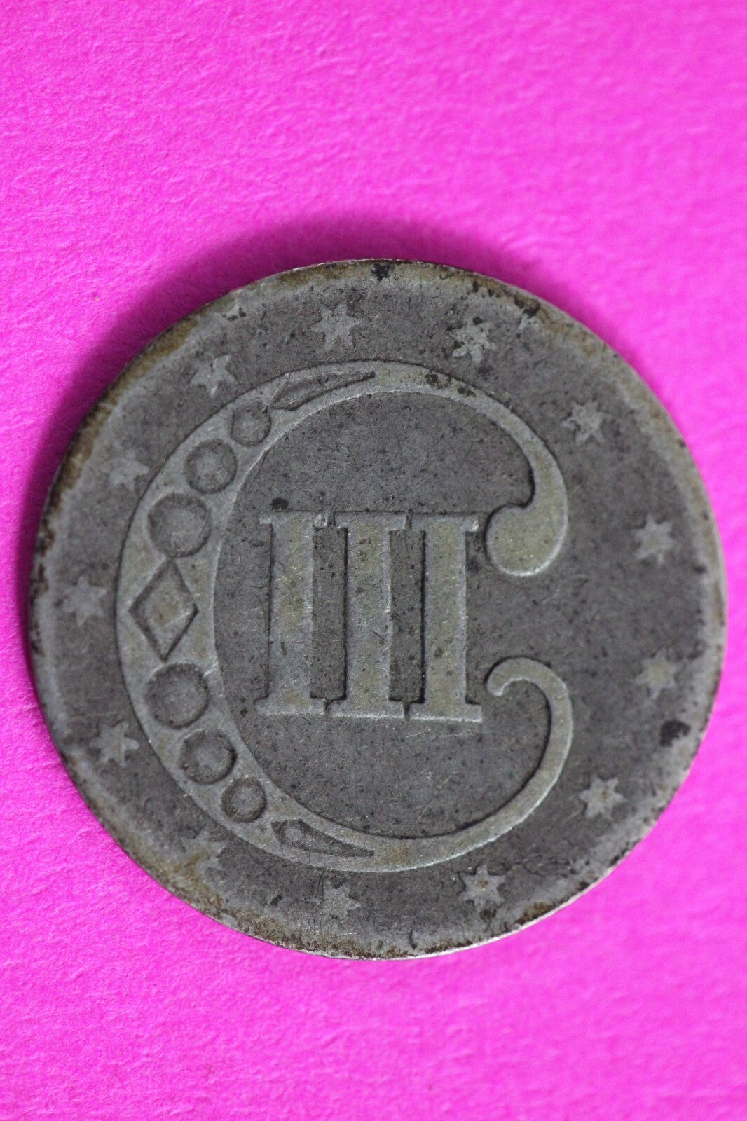 1852 Trime 3 Three Cent Silver Dime Exact Coin Shown In Pics Key Date 65