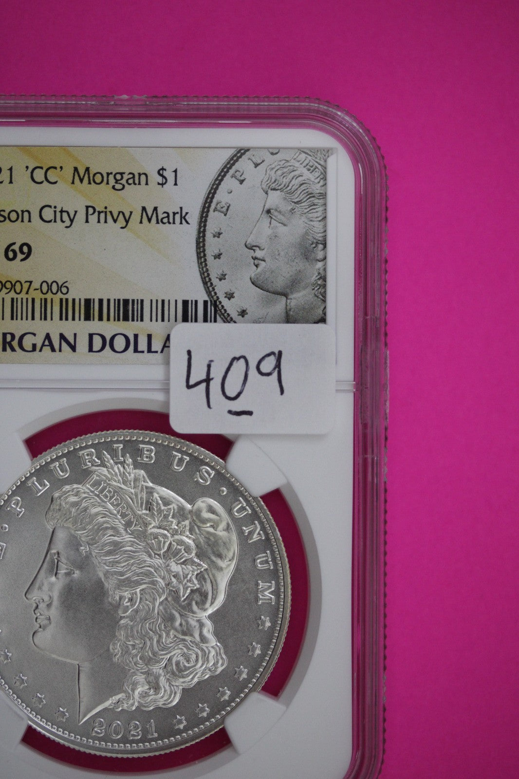2021 CC Privy Mark MS 69 Morgan Silver Dollar NGC Authentic Certified Graded 403