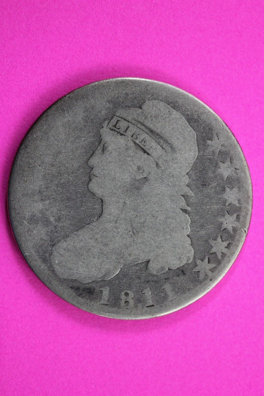 1811 Capped Bust Half Dollar Exact Coin In Pics Silver Rare Semi Key Date 24