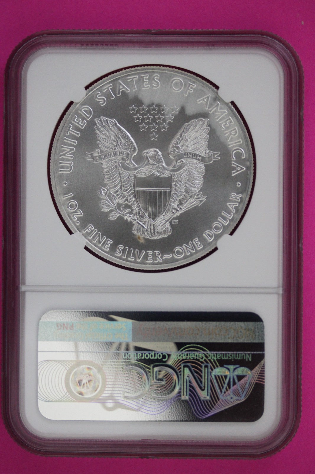 2012 S MS 69 Silver American Eagle MILKSPOTS NGC Emergency Production Slab 22