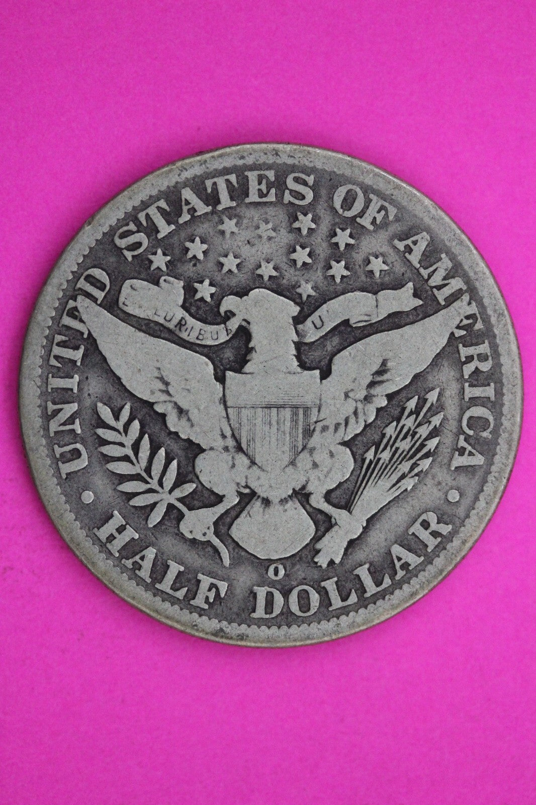 1896 O Barber Liberty Half Dollar Silver Coin Scarce Semi Key Date Genuine 0417N