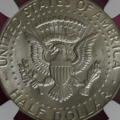 1969 D MS 64 Kennedy Half Dollar NGC Graded Certified Authentic Slab Silver 1379