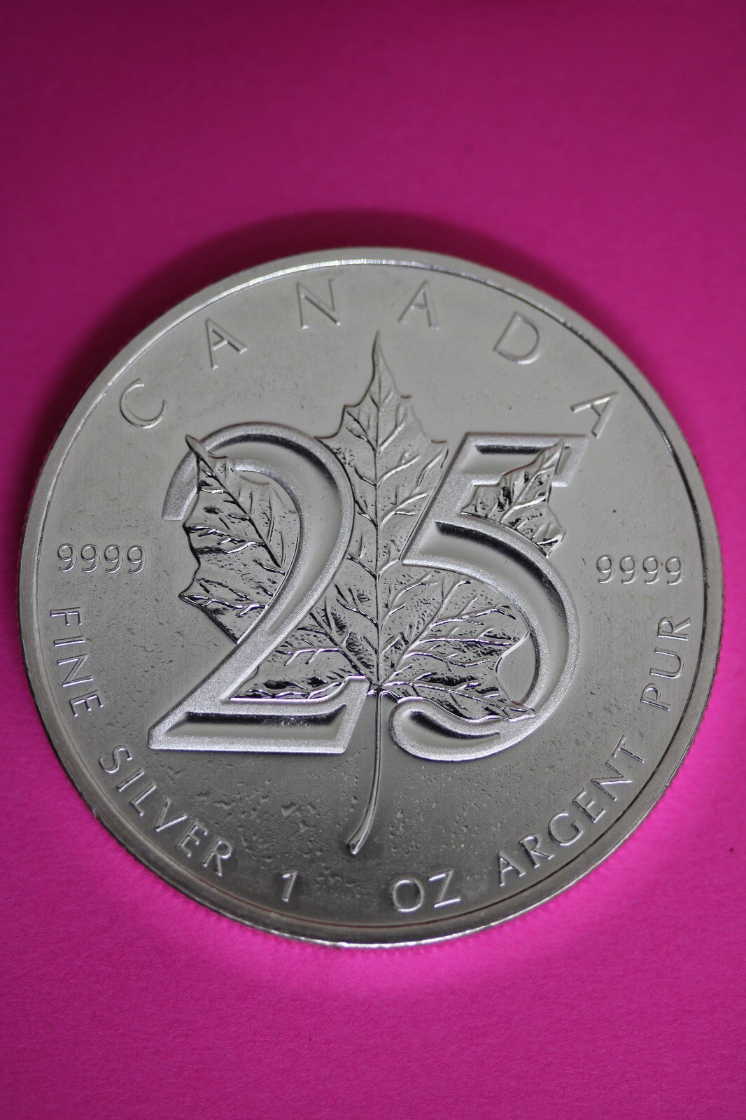 Gem BU 2013 Canada $5 Dollars 1 Ounce Silver Maple Leaf Same Coin In Pics CAF16