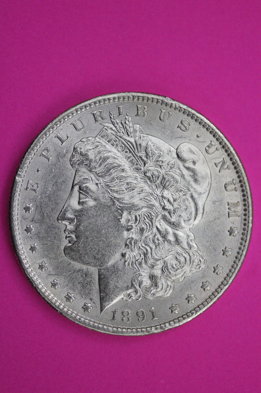 1891 S Morgan Lady Liberty Silver Dollar Higher Grade Semi Key Date Coin 250