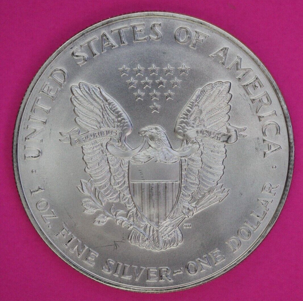 Key Date 1995 BU American Silver Eagle Key Date 1 Ounce 999 Exact Coin Shown 73